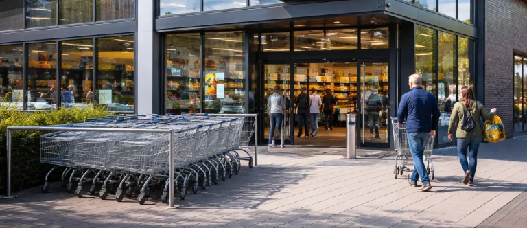 Lidl supermarkt aan de Stadsbrink in Wageningen