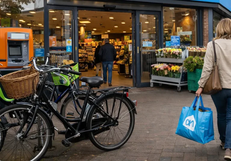 Albert Heijn winkel in Wageningen buitenkant supermarkt