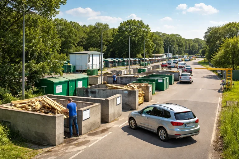 Milieustraat Wageningen waar inwoners afval en grofvuil inleveren